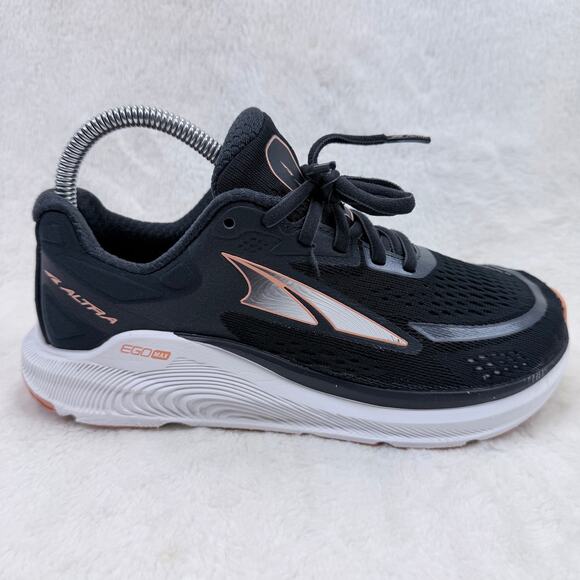 Altra Shoes - Altra Paradigm Womens Running Shoes Black EGO MAX Size 6.5 Cushioned Sneakers